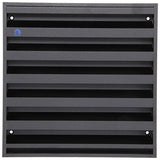 Renson 1057989 - opbouwmuurrooster met gaas 431 (225x225) ral 9005 zwart | 2 stuks
