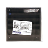Renson 1058000 - opbouwmuurrooster met gaas 431 (165x165) ral 9005 zwart | 2 stuks