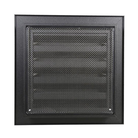 Renson 1058004 - inbouw rooster met flens 411 (200x200) ral 9005 zwart | 2 stuks