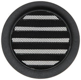 Renson 1057993 - inbouw rond schoepenr met gaas434r dia 100 ral 9005 zwart | 10 stuks