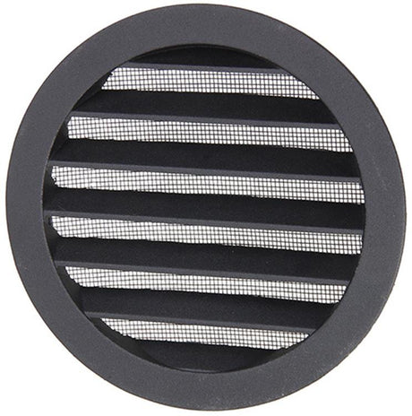 Renson 1057995 - inbouw rond schoepenr met gaas434r dia 150 ral 9005 zwart | 10 stuks