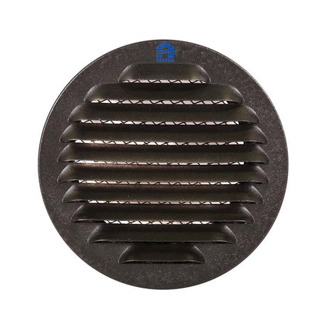 Renson 1059761 - inbouw rond schoepenr met gaas435r dia 100 ral 9005 zwart | 8 stuks