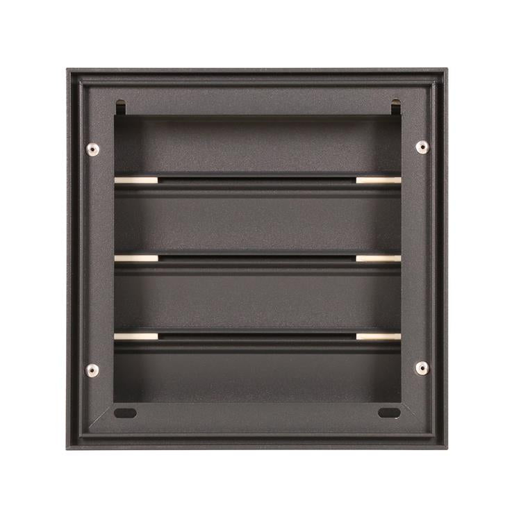 Renson 1062417 - vrac opbouw dampkaprooster alu433 (173x173) structuur 7016 | 2 stuks