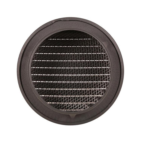 Renson 1062424 - inb.schoepenrooster rond alu 435r (dia 120) structuur 7016 | 5 stuks