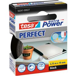 Textieltape tesa extra power 19mmx2.75m zwart