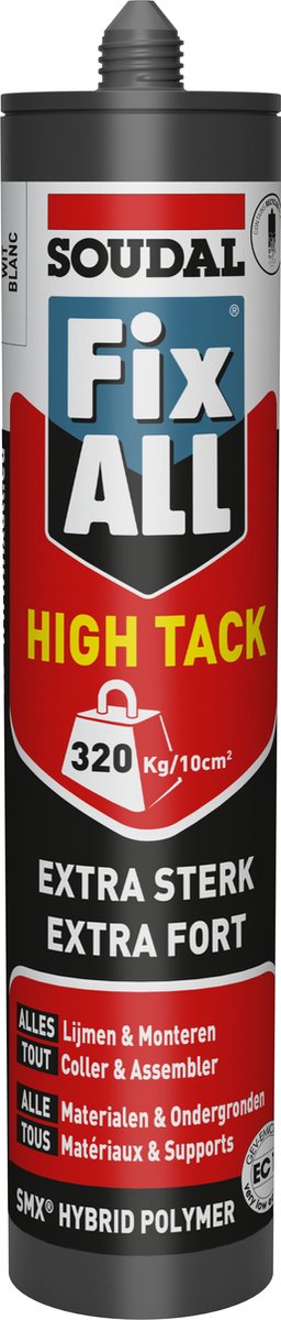 Soudal fix all high tack wit