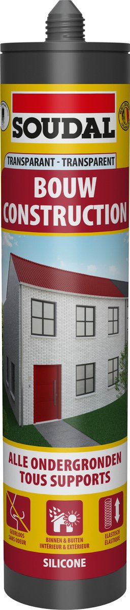 Soudal bouw silicone transparant