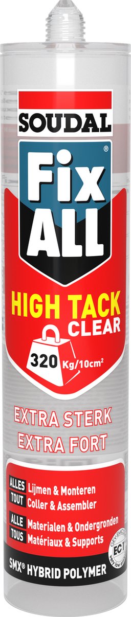 Soudal fix all high tack clear (transparant)