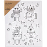 Creativ company http: www.cchobby.nl schildercanvas-met-print-robots-d-1-6-cm-afm-24x30-cm-360-gr-1-stuk