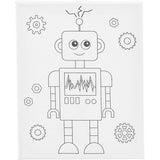 Creativ company http: www.cchobby.nl schildercanvas-met-print-robot-d-1-6-cm-afm-24x30-cm-360-gr-1-stuk