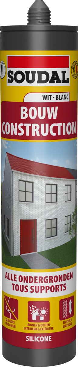 Soudal bouw silicone wit