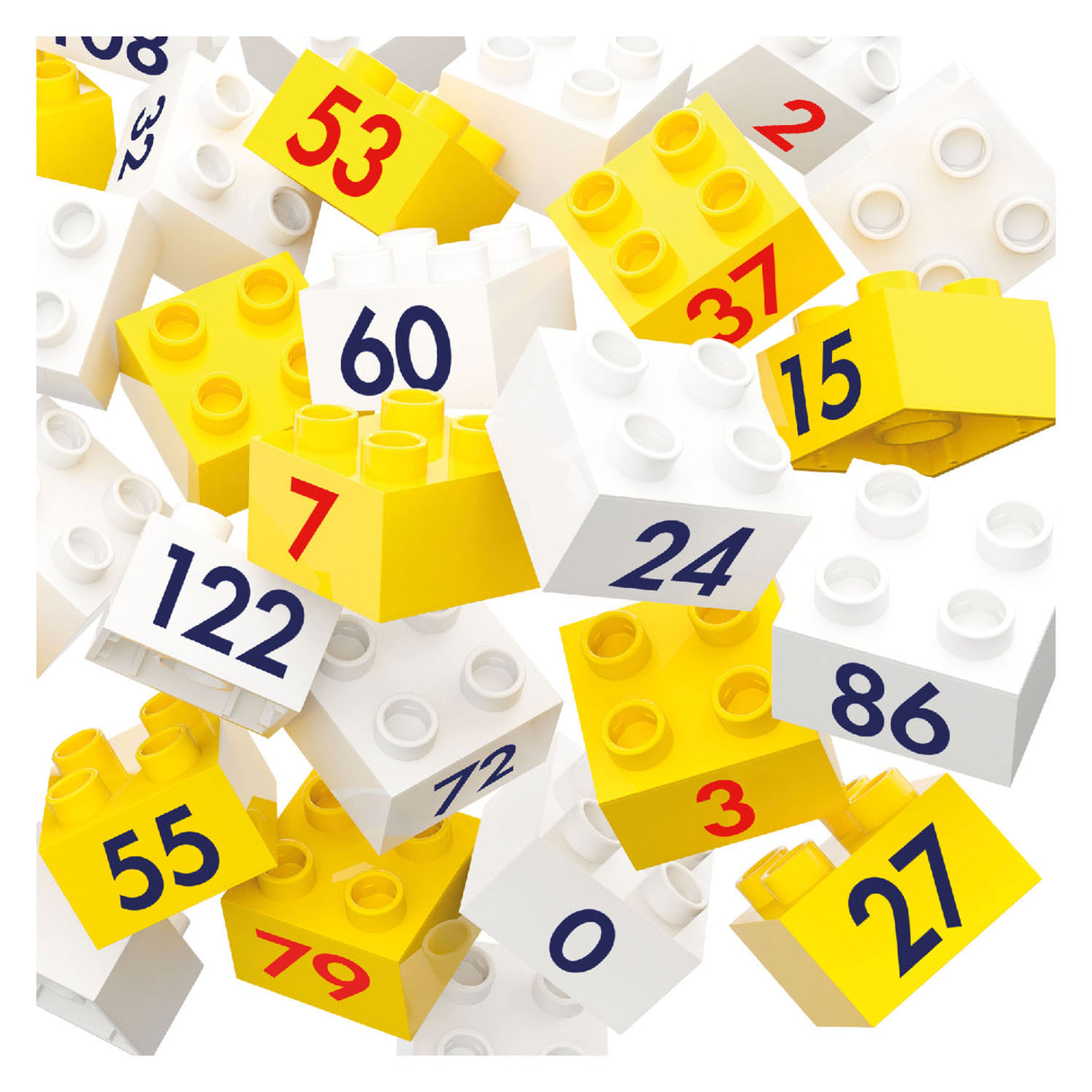 Hubelino numbers Piramide Prof. Kortenkamp's learning blocks, 230dlg.