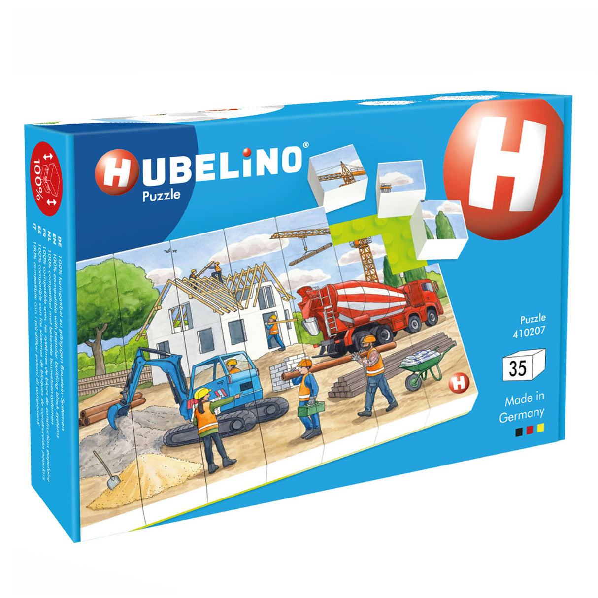 Hubelino blokovací puzzle na staveništi, 35.