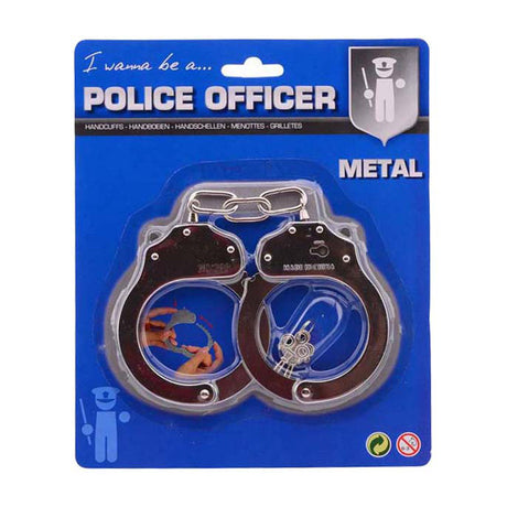 Johntoy john toy metalen handboeien op kaart