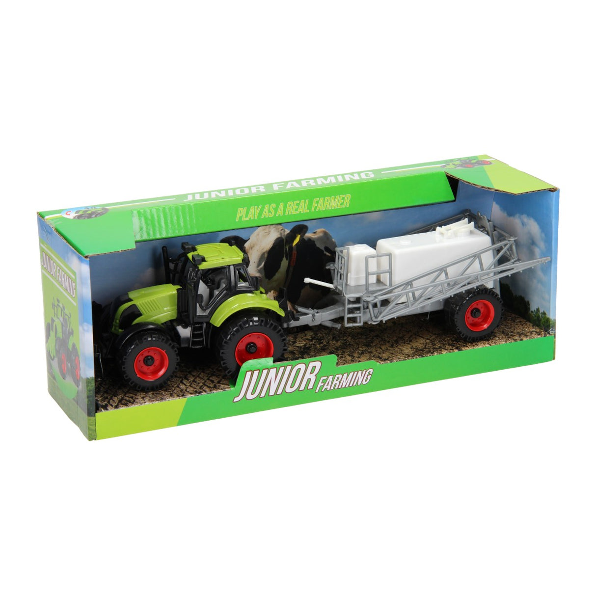 Johntoy Tractor met Aanhanger Tonnen