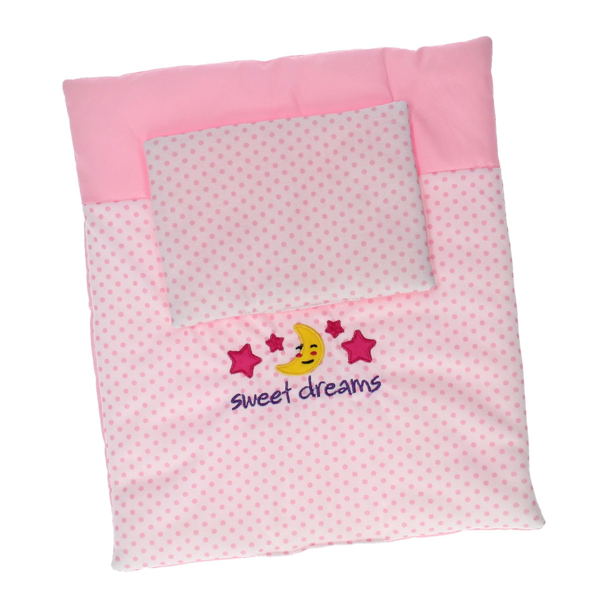 Johntoy Doll Blanket and Pillow Set