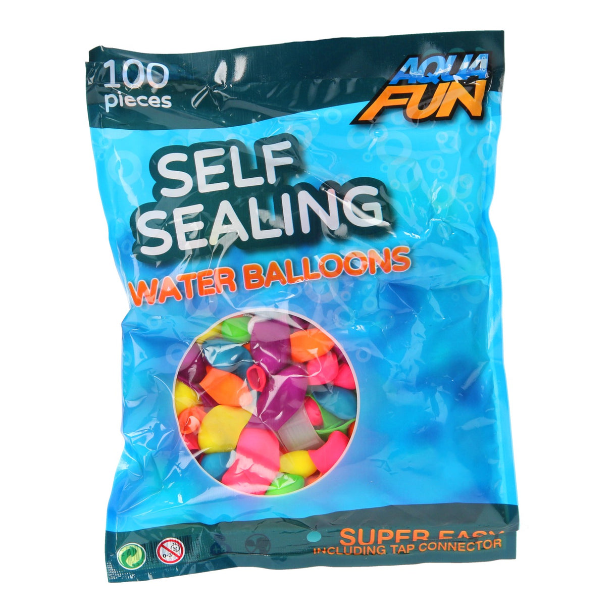 Johntoy Aqua Fun Selfclosing Water Bombs, 100.