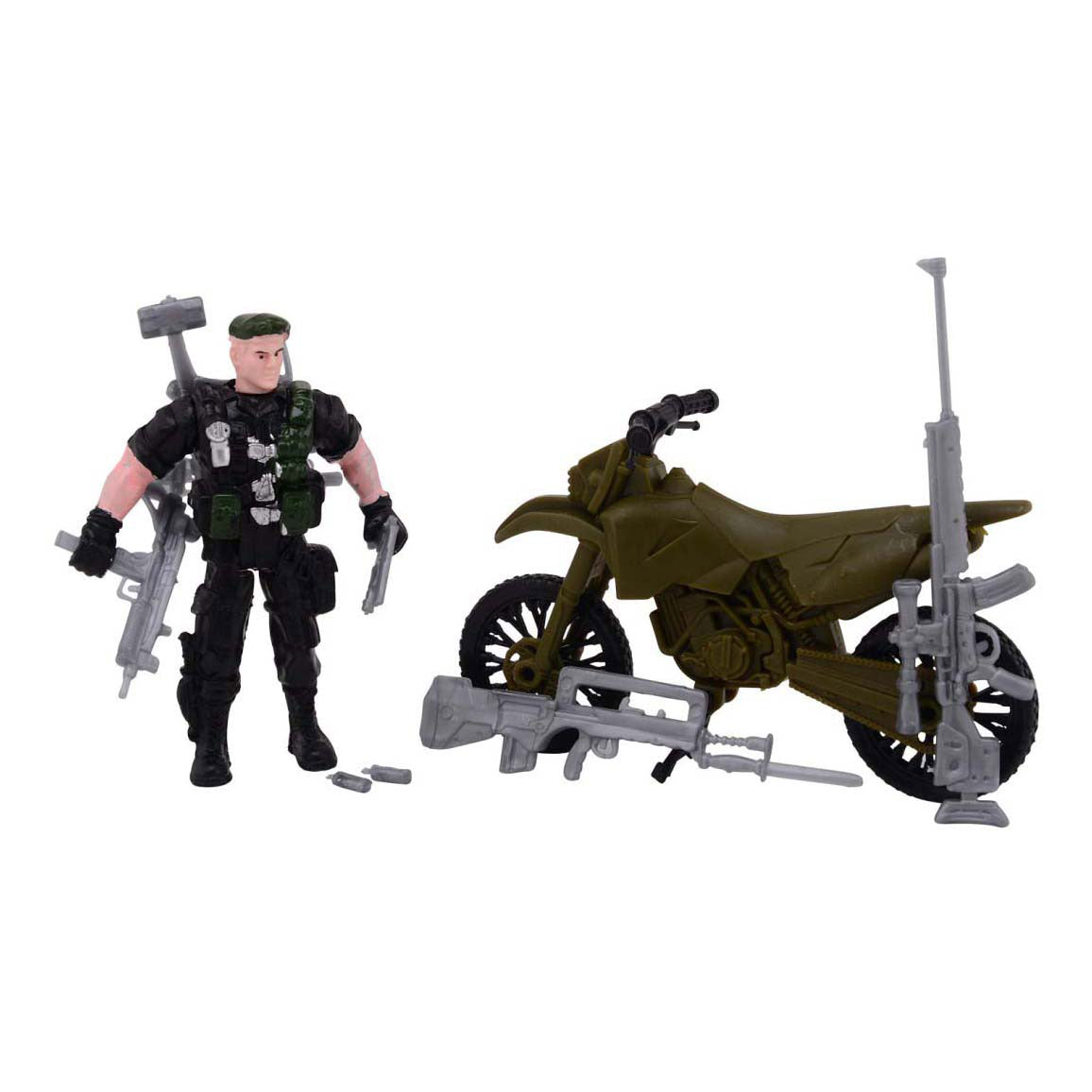 Johntoy army forces speelset in doos klein 2 assorti