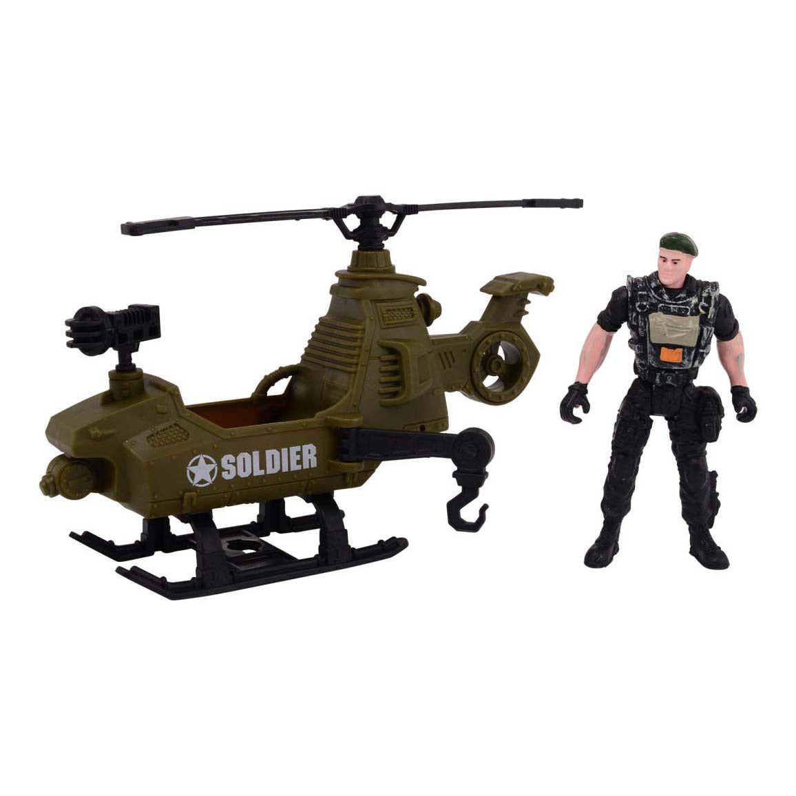 Johntoy army forces speelset in doos klein 2 assorti