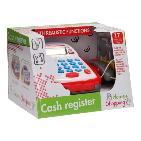 Johntoy home and shopping kassa met licht en geluid