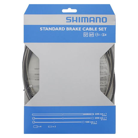 Shimano - remkabelset - roestvrijstaal - mtb race - zwart