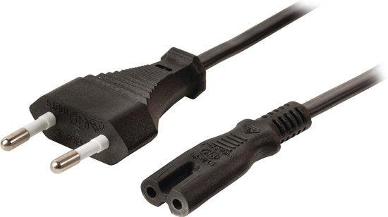 Nedis C7 Adapter cable power cable 200 cm suitable for, among other things, battery chargers black