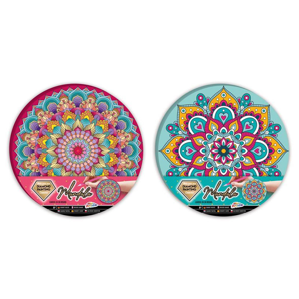 Creative craft group diamond painting mandala canvas ø30cm