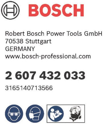 Bosch accessoires cellulose plat geplooide filter gas35-55 - 2607432033