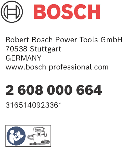Bosch accessoires bosch accessories 2608000664 filter, filteroppervlak 230 cm², 97 x 79 x 30 mm, geschikt voor gas 18v-1