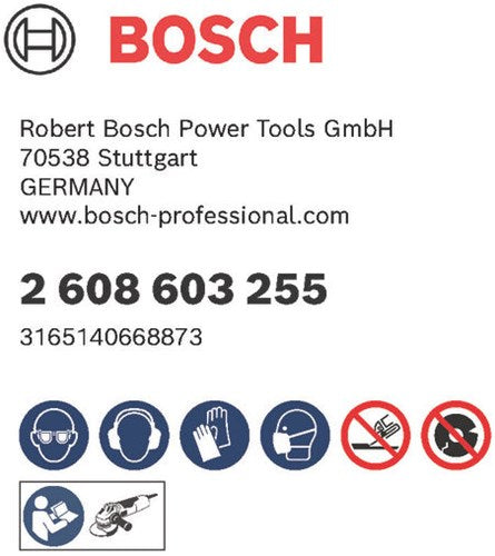 Bosch accessoires bosch doorslijpschijf recht standard for inox - rapido 125mm - 10stuks