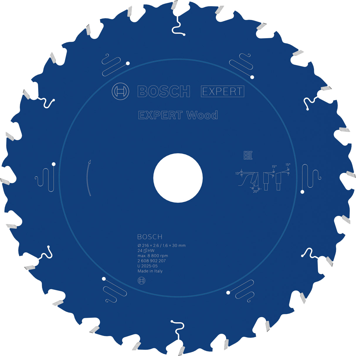 Bosch accessoires expert wood cirkelzaagblad | 216 x 2,6 1,6 x 30 mm | t24 - 2608902207