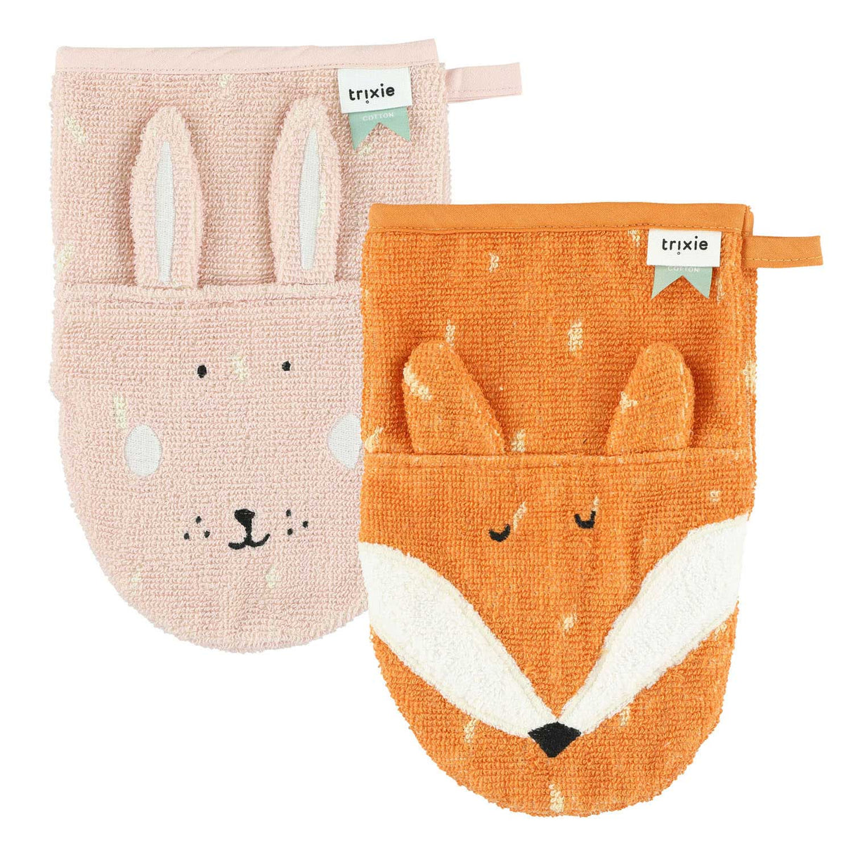 Trixie Washlecloths Mme Rabbit et MR.