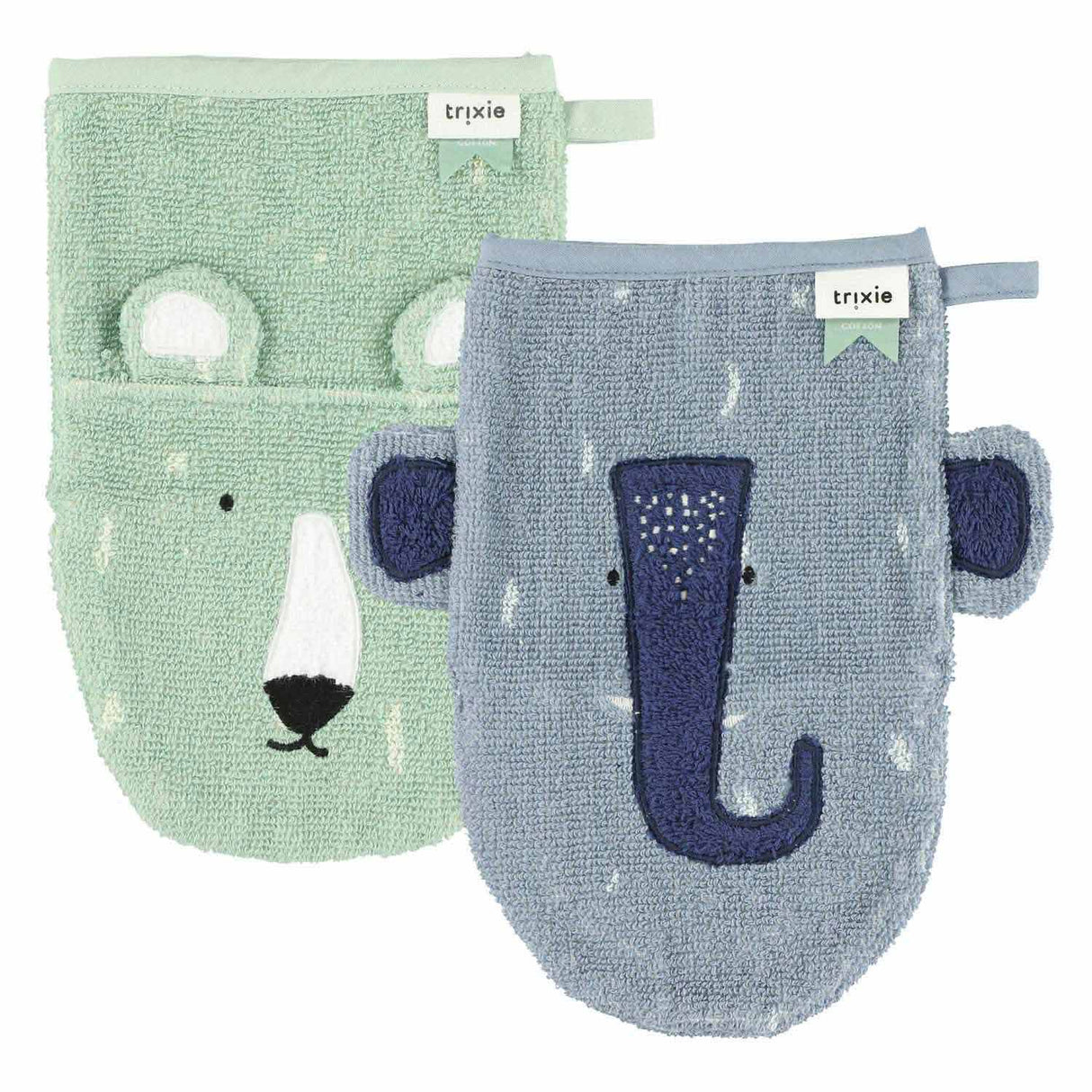 Trixie Wash Cloths Mr. Bear og Mrs. Elephant, 2.