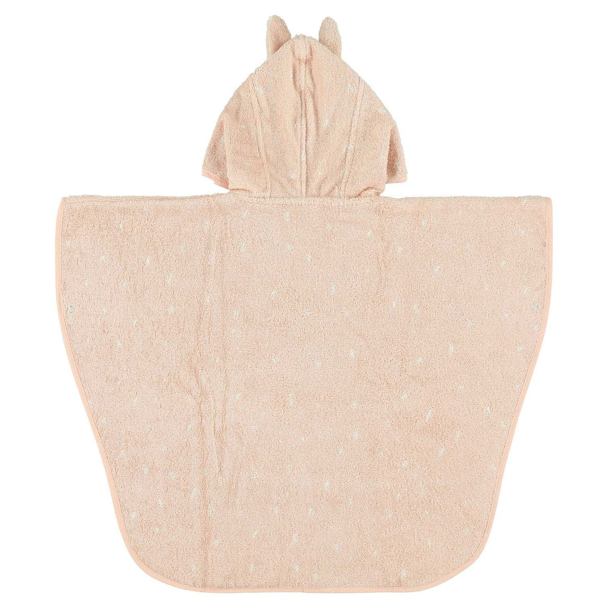 Trixie poncho - mrs. rabbit - 100% biologisch katoen - badcape kind met capuchon - met leuke details
