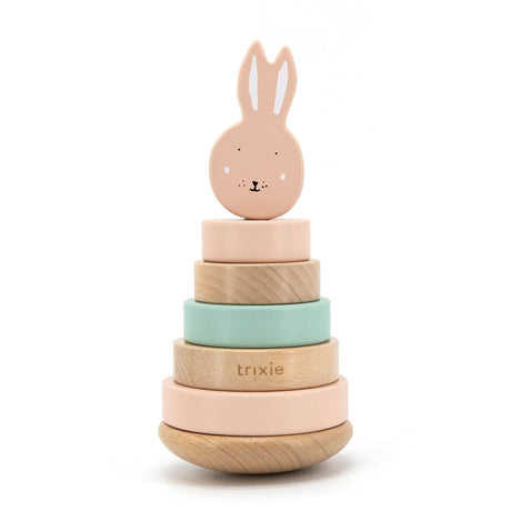 Trixie houten stapeltoren - mrs. rabbit
