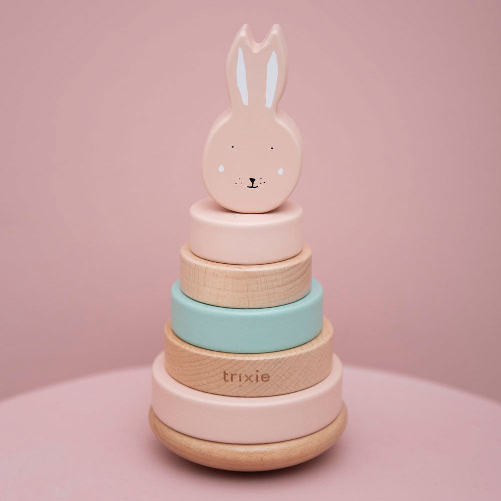 Trixie wooden stacking tower Mrs. Rabbit