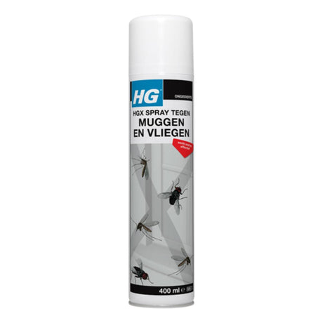 Hg x spray tegen muggen en vliegen 400ml