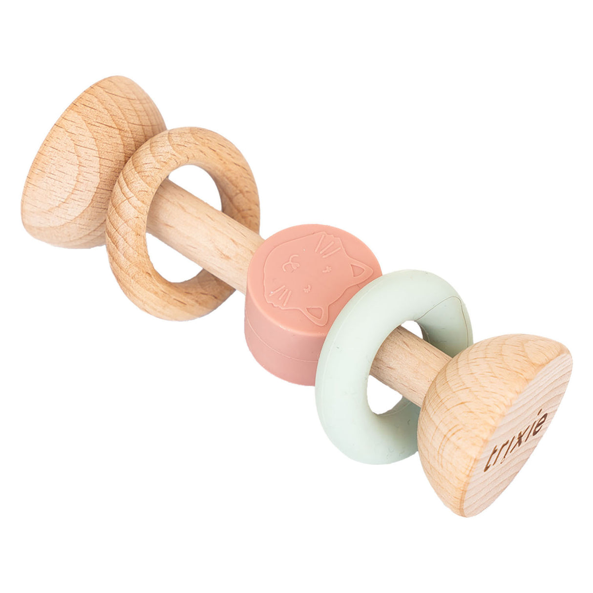 Trixie Wooden Silicone Rattle - Mrs. gatto