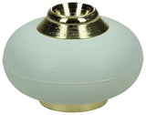 Mack 1047654 - deurstop met rubber vermessingd ø 30 mm 1 st pc | 6 stuks