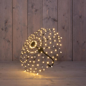 Anna's collection verlichte paraplu 160led classic warm 55x46cm ip44 met timer en dimmer