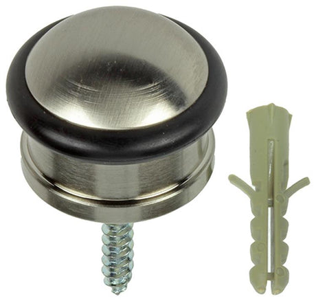 Mack 1047635 - deurstop cilindermodel inox look ø 30h25 mm 1 st pc | 6 stuks