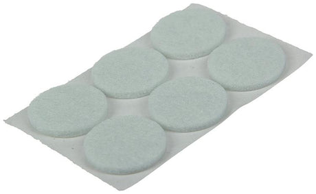 Mack 1047697 - viltpastille zelfklevend wit ø 22 mm 12 st pcs | 12 stuks