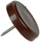 Mack 1047748 - stoelglijder nagel kunststof bruin ø 28 mm 4 st pcs | 6 stuks