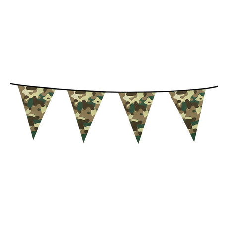 Boland camouflage vlaggenlijn, 6mtr.