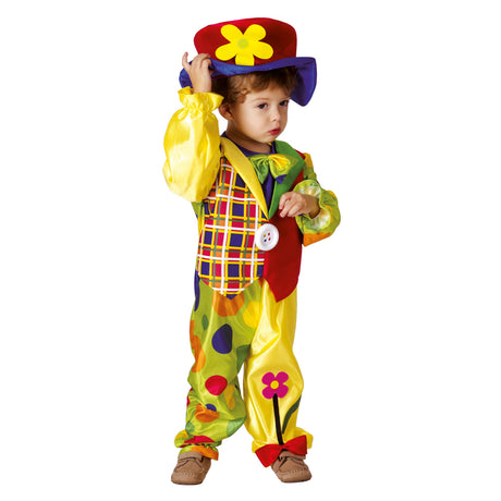 Boland kinderkostuum clown, 3-4 jaar