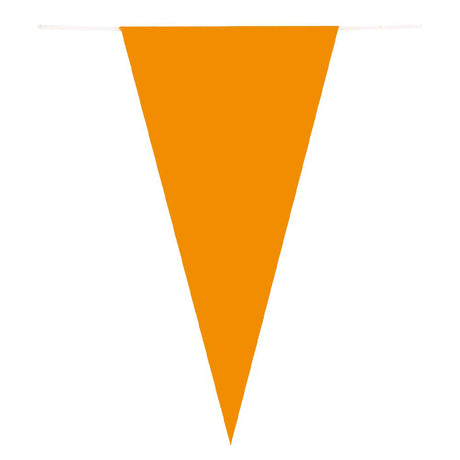 Boland papieren vlaggenlijn oranje, 10mtr.