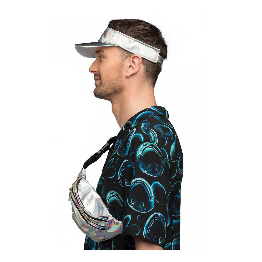 Boland accessoiresset holo festival zilver
