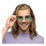 Boland partybril hippie xl groen