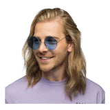 Boland partybril hippie xl blauw