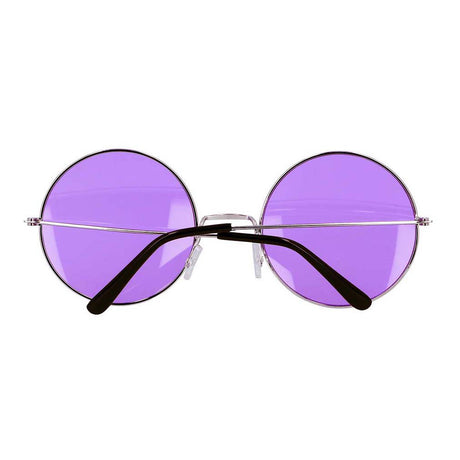 Boland partybril hippie xl paars
